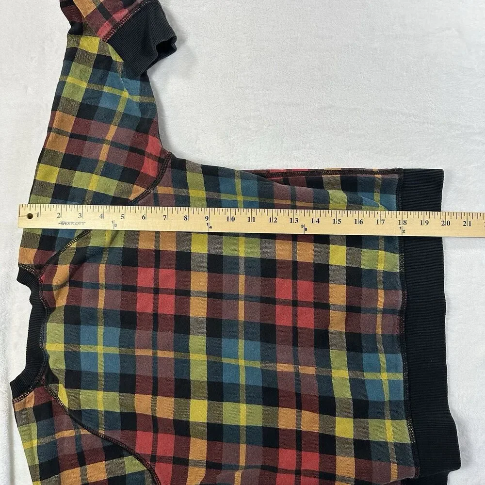 Hanna‎ Andersson Girls Plaid Sweatshirt Size 10 140cm Crewneck Pullover